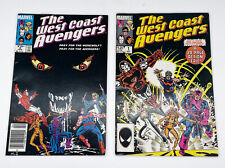 Marvel The West Coast Avengers Comic Books Set of 2 October 1985 February 1986 picture