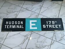 NY NYC SUBWAY ROLL SIGN HUDSON TERMINAL WORLD TRADE CENTER NY FINANCIAL DISTRICT picture