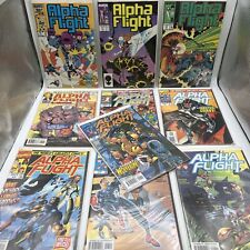 Alpha Flight Comic Book 1989 Lot Of 10 Newsstand Marc McLaurin Marvel (f5) picture