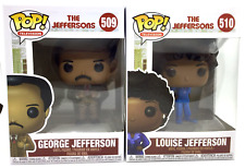 George Jefferson Pop #509 and Louise Jefferson Pop #510 Set Funko 2018 Vaulted picture