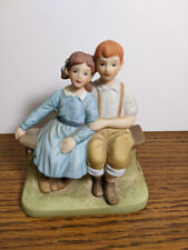 Vintage 1989 The Danbury Mint Norman Rockwell Porcelain Figurine PUPPY LOVE picture