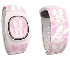 Disney Minnie Mouse Faces Pink Hearts & Bows MagicBand+ Plus - NEW UNLINKED picture