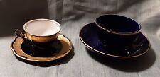 Pair of Vintage German Bone China Teacup & Saucers picture
