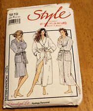 Style: PATTERN #1819 MISSES BATH ROBES - SIZES 8-20 - Pre- cut - 3 styles picture