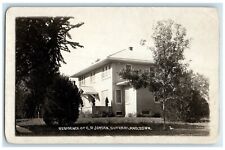 c1930's Residence Of CP Jordan Sutherland Iowa IA RPPC Photo Vintage Postcard picture