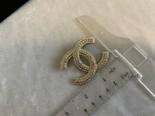 AUTHENTIC CHANEL Gold CRYSTALS Brooch picture