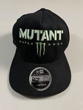 NEW ERA 9-Fifty Snapback Hat / Cap Monster Energy Drink MUTANT SUPER SODA Black picture