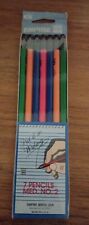 Vintage Empire berol 7 Pencils USA #2 Sealed Bright Neon Pink, Green, Blue picture