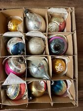 Vintage Mixed Lot of 12 Mercury Glass Christmas Ornaments picture