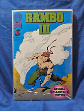 1988 RAMBO III #1 Blackthorne Comic Based on Movie, Sylvester Stallone VF+ picture