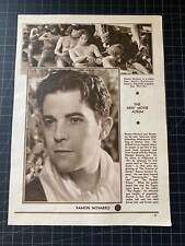 Rare/Scarce Vintage 1930 Hollywood Star Portrait - Ramon Navarro - Publicity picture