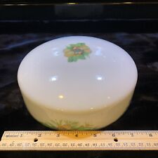 A Nice 3 1/2” Tall & 8” Wide Milk Glass Antique Vintage Lamp Shade. picture