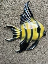 Vintage Yellow Ceramicraft Fish Plaque picture