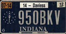 Vintage 2012 INDIANA License Plate - Crafting Birthday MANCAVE slf picture