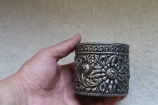 A Vintage or Antique Silver box with Great tarnished patina: 2-1/4