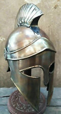 Vintage Greek Corinthian Helmet Medieval Knight Greek Armor Crest  Helmet Gifts picture