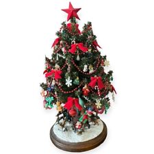 Rare Vintage Holiday Decor Center Piece Christmas Tree Collectible 15”H picture