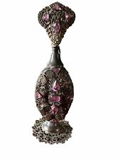 Vintage Apollo ? Vanity Bottle Purple Jeweled  Rare Exceptional Estate Find picture