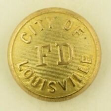 1880s-90s City Of Louisville Fire Department Coat Button Original B13 picture