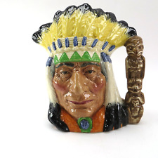 ROYAL DOULTON NORTH AMERICAN INDIAN D6786 Character Toby Jug New Colourway 8