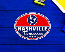Nashville Tennessee Euro Oval Sticker 4