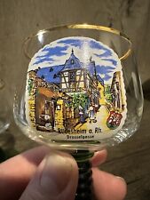Vintage Bockling Roemer Luxembourg Souvenir Green Behive Stem Rudesheim a. RH. picture