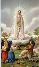 OUR LADY OF FATIMA - Laminated  Holy Cards.  QUANTITY 25 CARDS picture