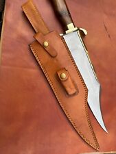 WBSMITH Custom Handmade stainless Steel Hunting Bowie Knife with Leather Sheath picture