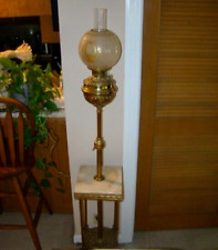 Ornate Victorian Antique Oil Kerosene B&H Piano Floor Lamp picture