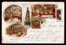 1899 multi-view bremen germany pioneer postcard picture