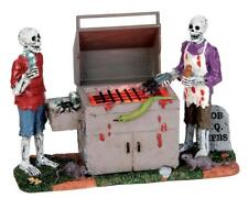 Lemax Spooky Town 2015 GORY GRILLIN' #54912 NRFP Lighted Halloween Accessory * picture