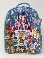 Disney Parks Joey Chou Castle Magic Kingdom Loungefly mini Backpack NEW w/tag picture