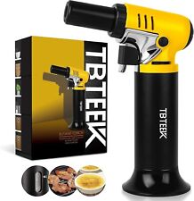 Butane Torch with Fuel Gauge TBTEEK One-hand Operation Kitchen Torch Lighter wit picture