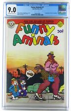 Funny Aminals #1 1972 ⭐Maus First App CGC 9.0 OW/W Pages Robert Crumb Spiegelman picture