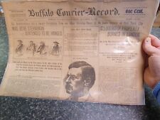 November 20 1897 Buffalo Courier Record Newspaper Female Hanging London Burned picture