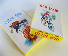 🐸ANIMAL SNAP & OLD MAID British card game 1970 complete with Instructions NEW picture