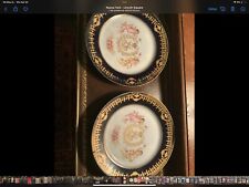 Pair Of Antiques Porcelain Plates.  Napoleon III, Chateaux De Tulleries picture