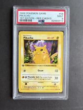 Pikachu Red Cheeks 1st Edition 58/102 - PSA 9 - Pokemon Card Base Set Shadowless picture