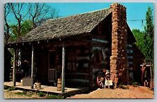 Postcard Old Bob's Pioneer Log Cabin Missouri Ozarks   G 18 picture