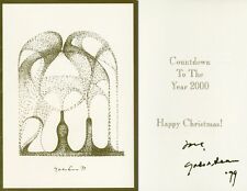 YOKO ONO Hand Signed 1999 Christmas Card  picture