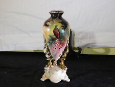Antique Victorian c1890-1900 Hand Painted Pheasant Vase picture