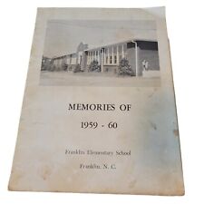 Vtg 1959 1960 Franklin NC Elementary School Memories Yearbook 50s North Carolina picture