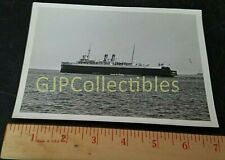 BLACK AND WHITE Great Lakes railroad car ferry, picture
