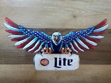 American Eagle Miller Lite  Metal Sign Man Cave  Bar Pub  Decor 15.5x9 In  picture