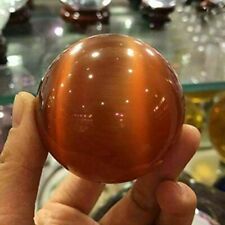 Beautiful Rare Natural Cat's Eye Stone Balls Quartz Crystal Reiki Healing Sphere picture