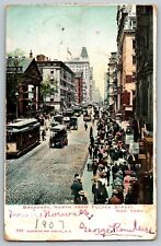 Fulton, New York - Broadway North - Vintage Postcard - Posted 1907 picture