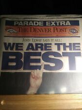 The Denver Post Newspaper Jan, 27 1998 JOHN ELWAY picture
