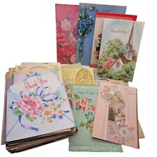 Vintage 1950s - 1980s Lot Of 65 Birthday Anniversary New Baby Event Cards Used  picture