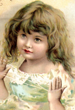 1891 Clark's Mile-End Spool Cotton Sweet Girl 