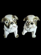 Vintage Bull Dog Puppy Figurine French Bull Dog Wrinkle Dog picture